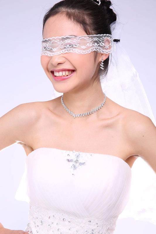 Luxury shiny rhinestone necklace set