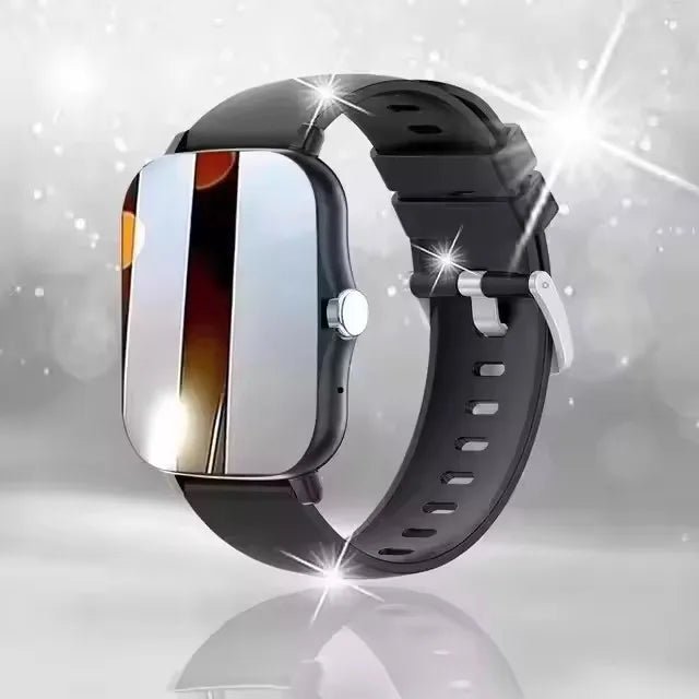 Smart watch with full touch screen, call, message reminder, music control and other functions, compatible with iPhone/android mo - CHINGUITY
