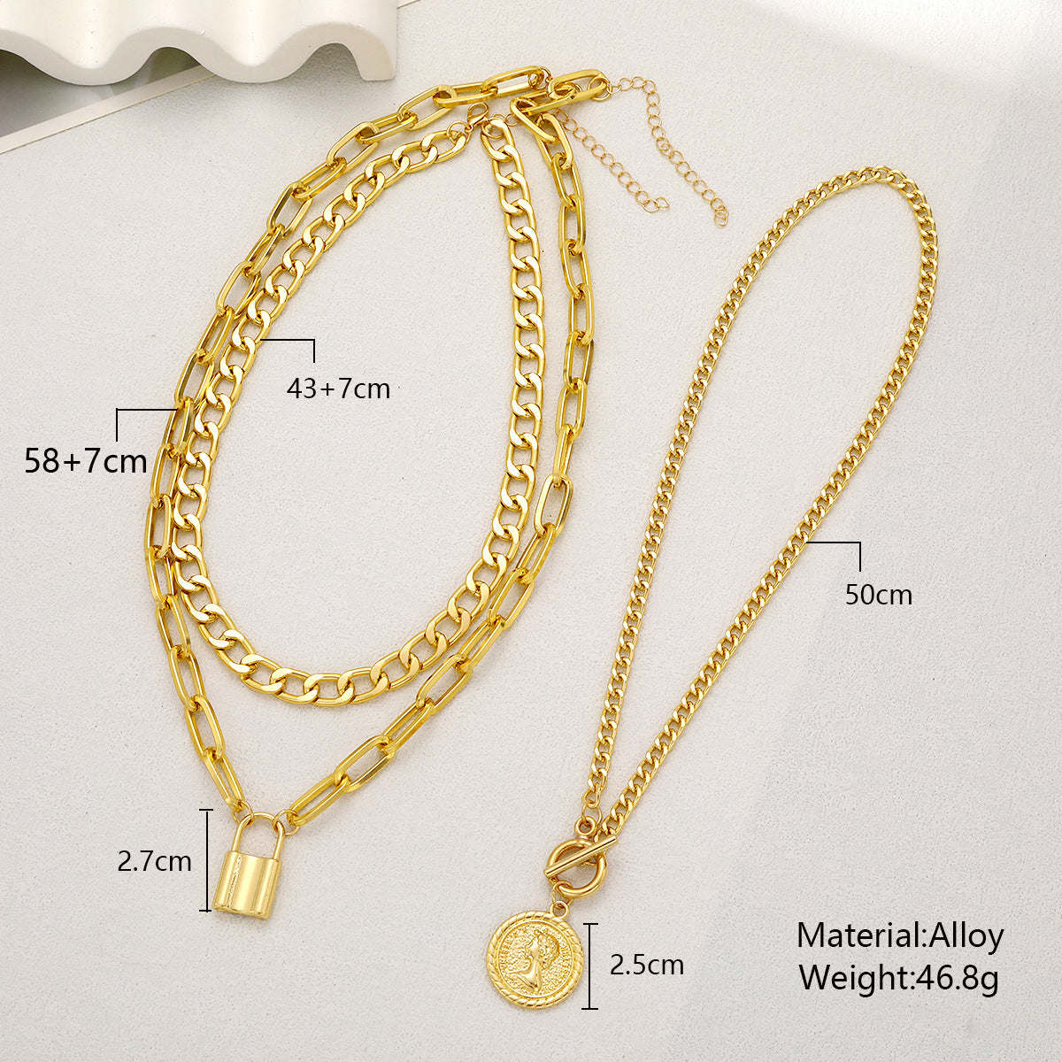 Women's Light Luxury Temperament Necklace Set