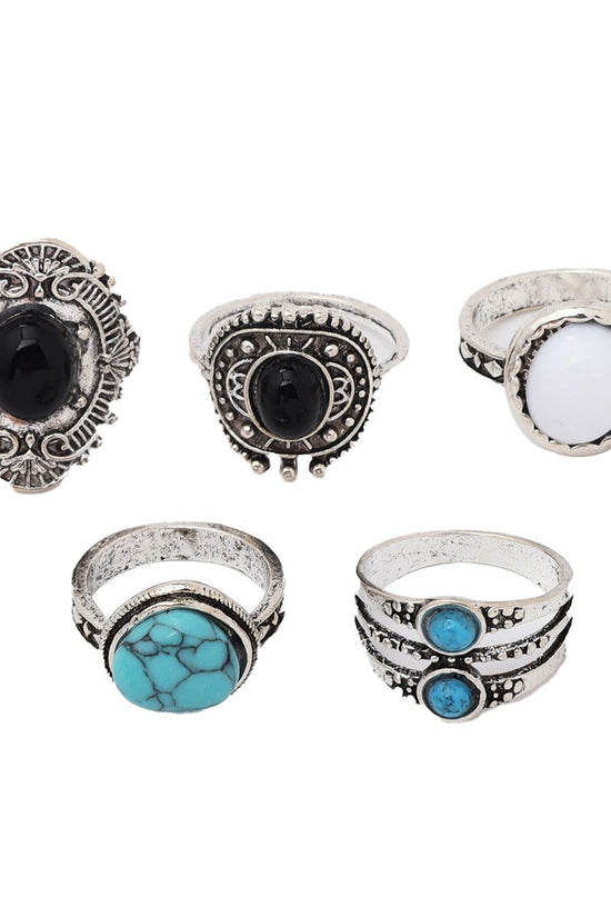 5-piece Set Of Joint Rings And Rings