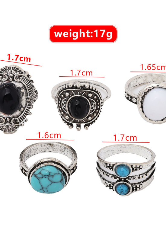 5-piece Set Of Joint Rings And Rings