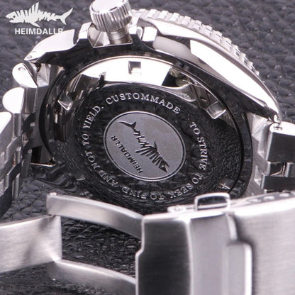 HEIMDALLR Sharkey SKX007 Vintage Diver Watch Mechanical Men Watches 200M Sapphire crystal Luminous NH36 Automatic Movement watch - CHINGUITY