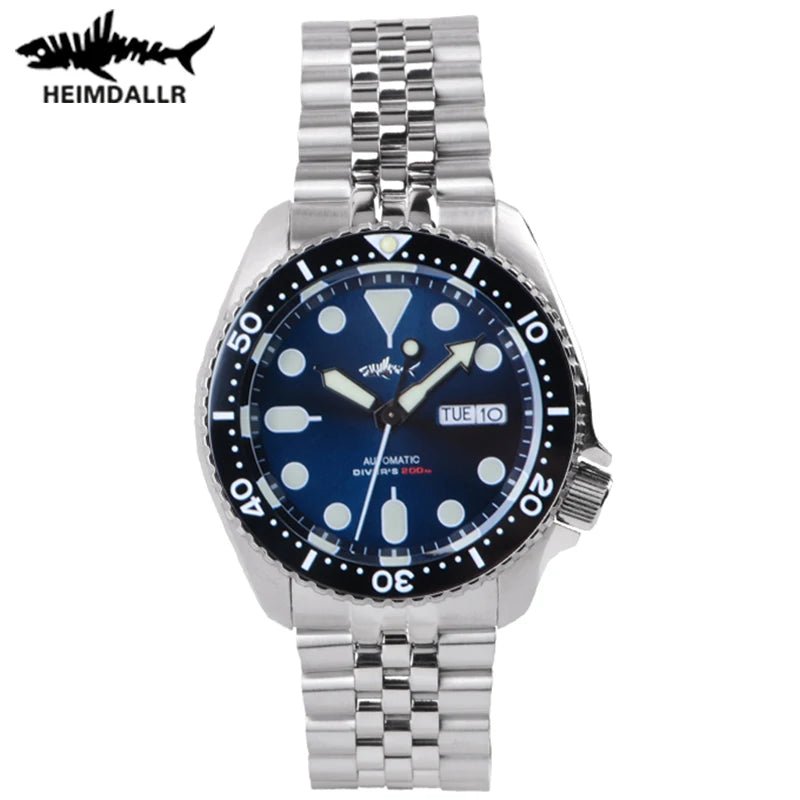 HEIMDALLR Sharkey SKX007 Vintage Diver Watch Mechanical Men Watches 200M Sapphire crystal Luminous NH36 Automatic Movement watch - CHINGUITY
