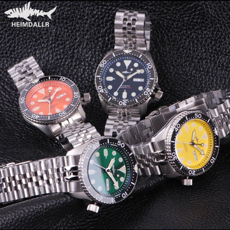 HEIMDALLR Sharkey SKX007 Vintage Diver Watch Mechanical Men Watches 200M Sapphire crystal Luminous NH36 Automatic Movement watch - CHINGUITY