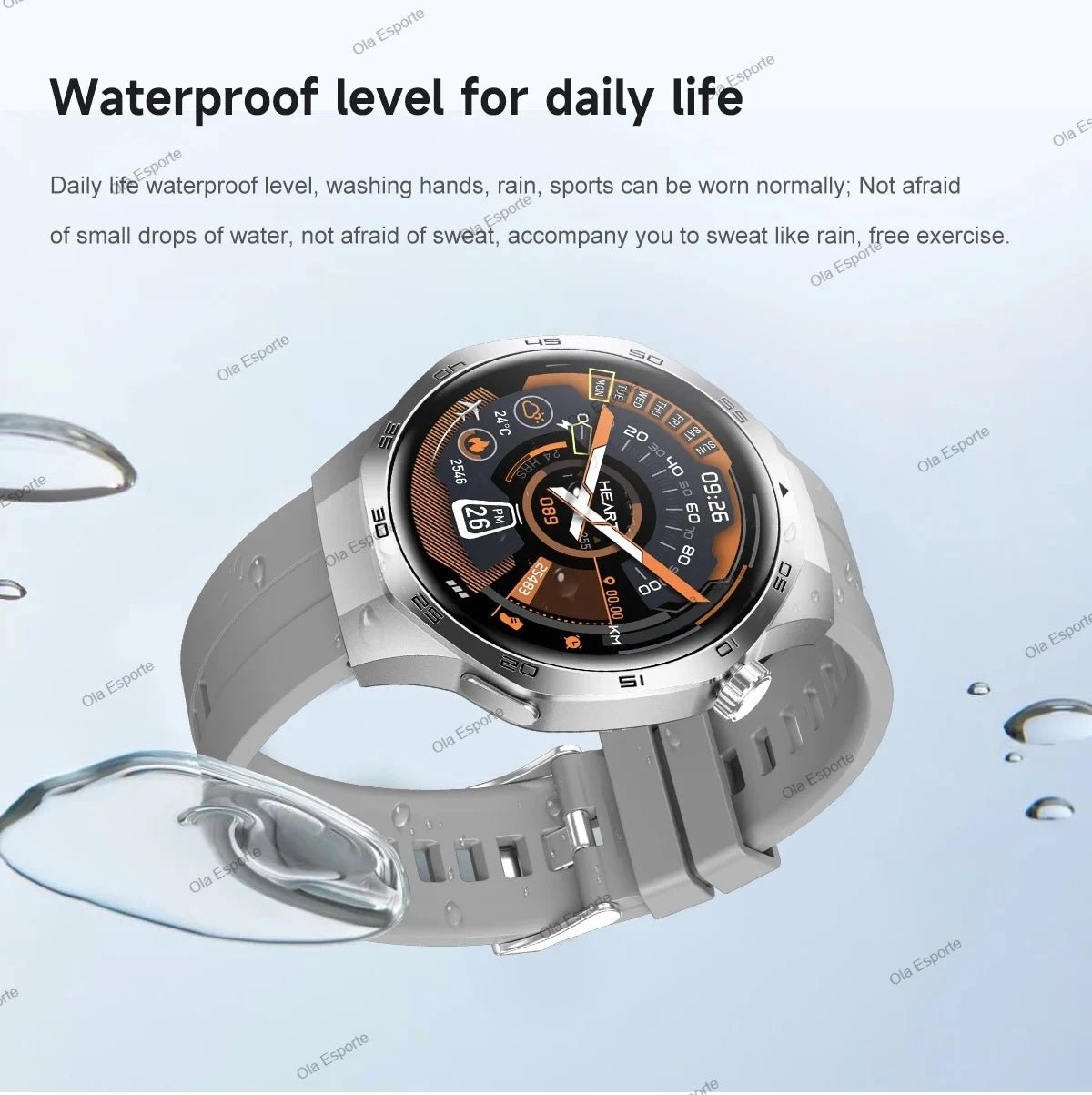 Watch 5 Pro GPS NFC Smart Watch Men 360*360 AMOLED Screen Heart rate Monitor Bluetooth Calls IP68 Waterproof Man Smartwatch 2025 - CHINGUITY