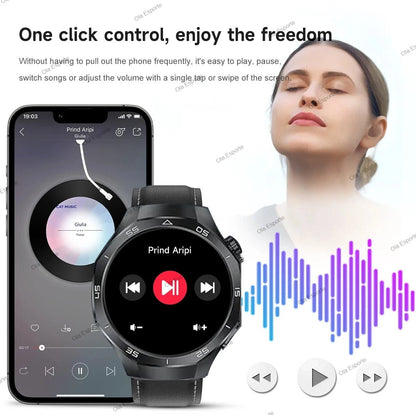 Watch 5 Pro GPS NFC Smart Watch Men 360*360 AMOLED Screen Heart rate Monitor Bluetooth Calls IP68 Waterproof Man Smartwatch 2025 - CHINGUITY