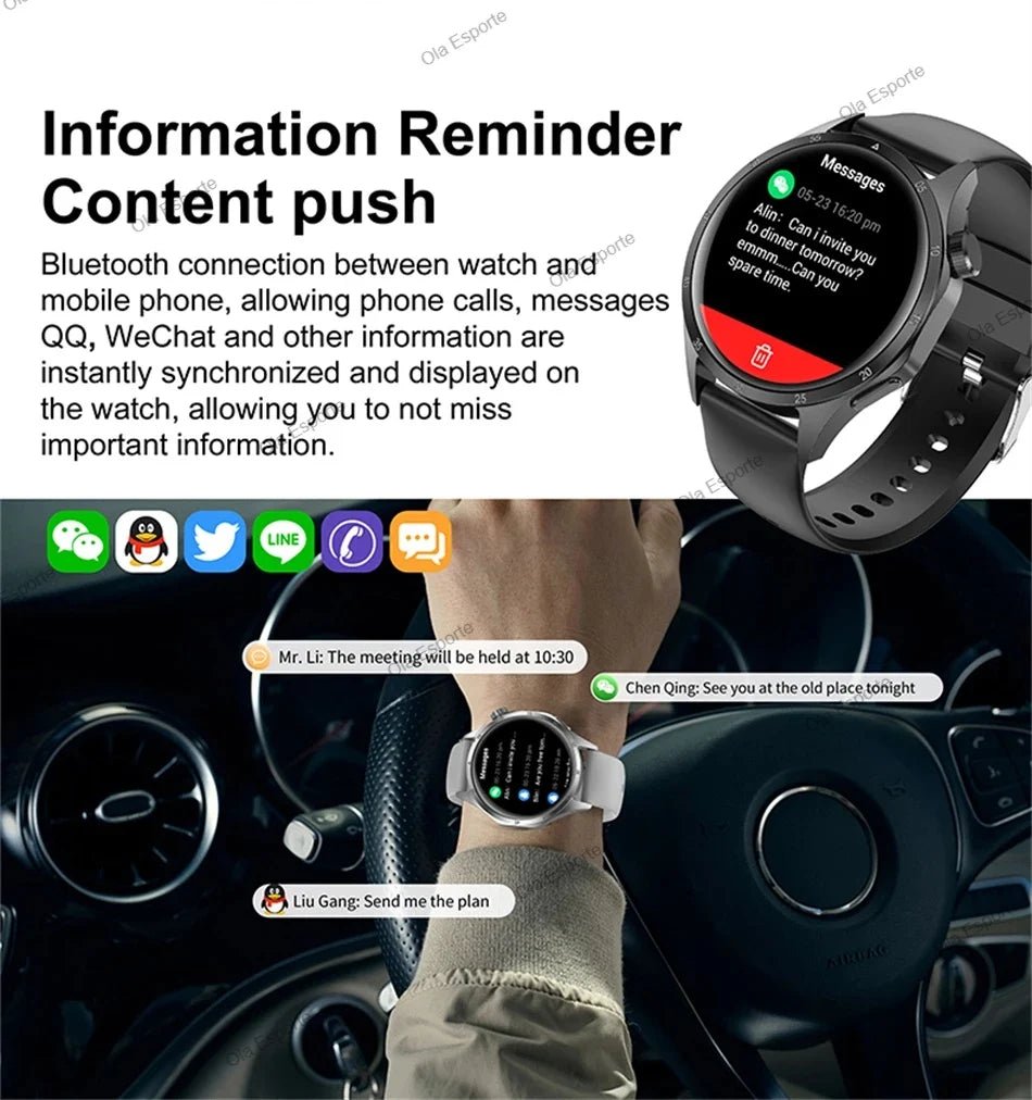 Watch 5 Pro GPS NFC Smart Watch Men 360*360 AMOLED Screen Heart rate Monitor Bluetooth Calls IP68 Waterproof Man Smartwatch 2025 - CHINGUITY