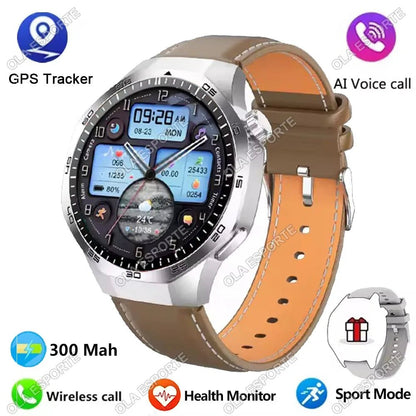 Watch 5 Pro GPS NFC Smart Watch Men 360*360 AMOLED Screen Heart rate Monitor Bluetooth Calls IP68 Waterproof Man Smartwatch 2025 - CHINGUITY