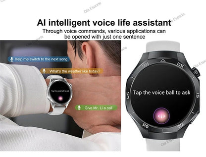 2025 New GPS NFC GT5 Pro Smart Watch Men HD AMOLED Screen Heart rate Bluetooth Call IP68 Waterproof Man Smartwatch Holiday Gifts - CHINGUITY