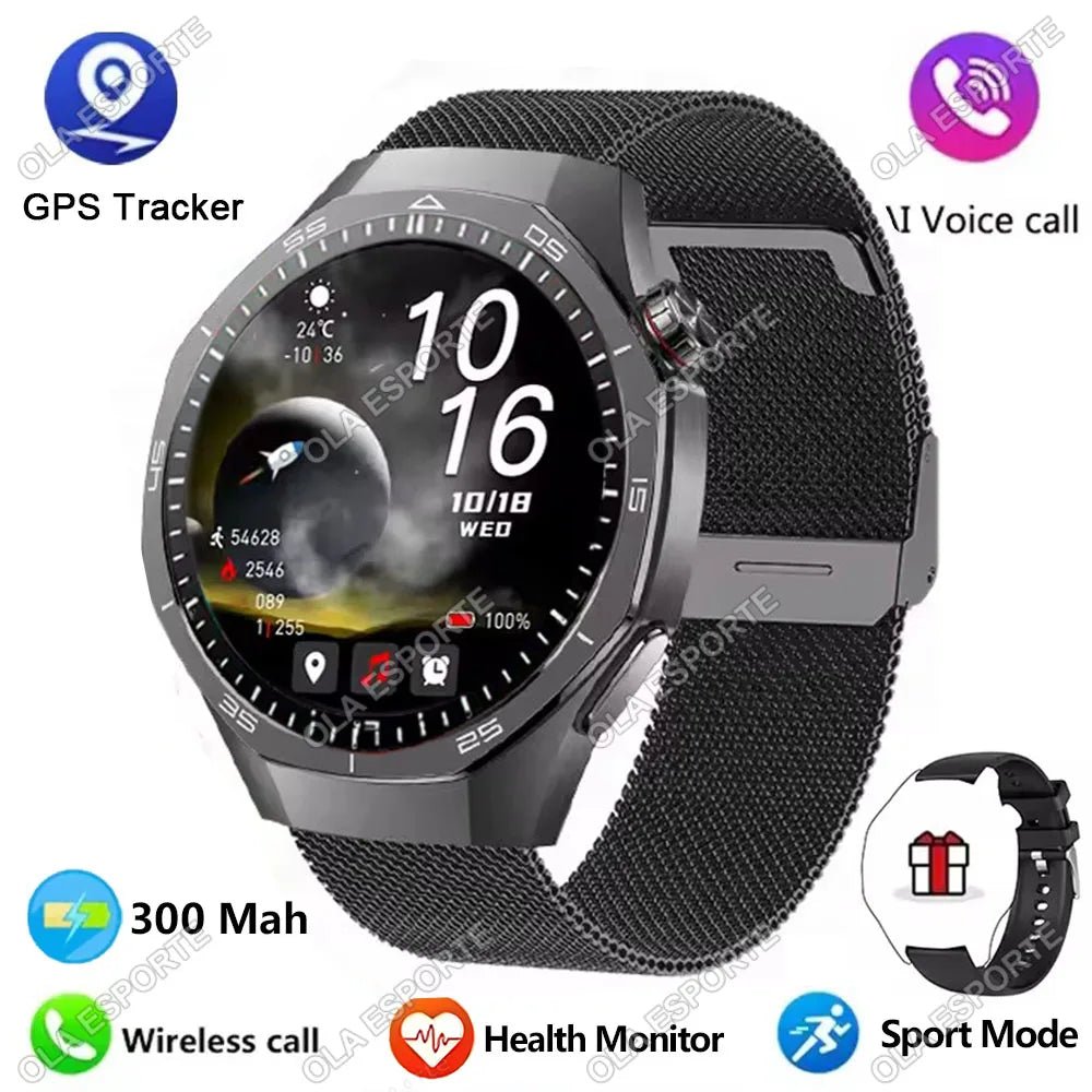 2025 New GPS NFC GT5 Pro Smart Watch Men HD AMOLED Screen Heart rate Bluetooth Call IP68 Waterproof Man Smartwatch Holiday Gifts - CHINGUITY