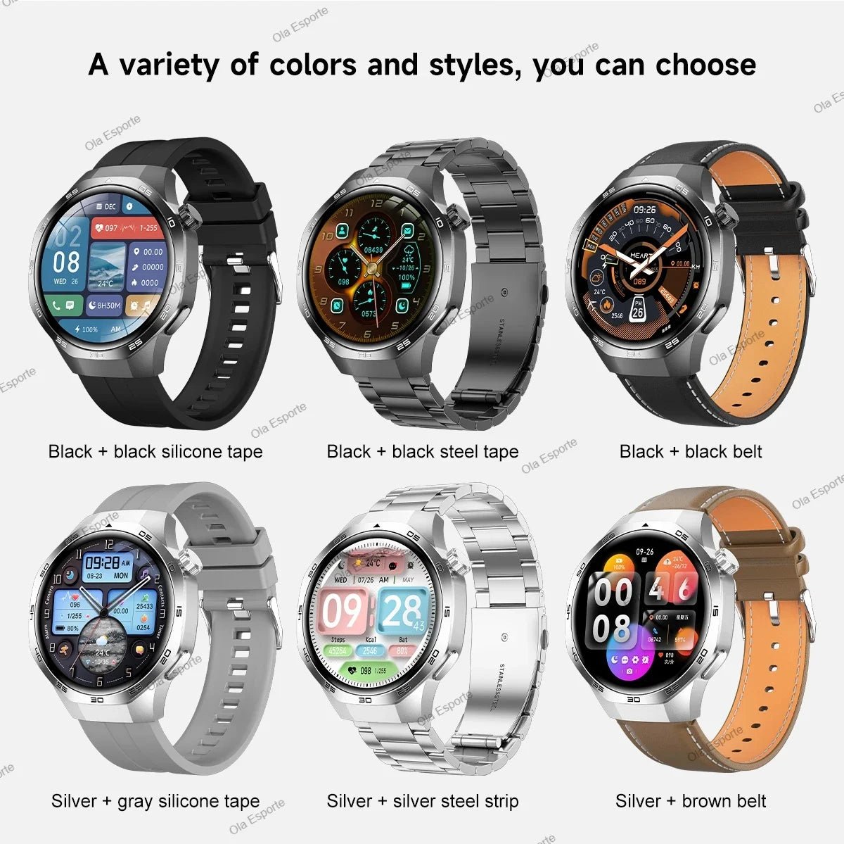 Watch 5 Pro GPS NFC Smart Watch Men 360*360 AMOLED Screen Heart rate Monitor Bluetooth Calls IP68 Waterproof Man Smartwatch 2025 - CHINGUITY