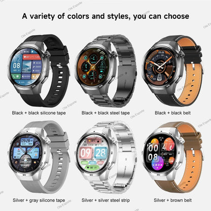 Watch 5 Pro GPS NFC Smart Watch Men 360*360 AMOLED Screen Heart rate Monitor Bluetooth Calls IP68 Waterproof Man Smartwatch 2025 - CHINGUITY