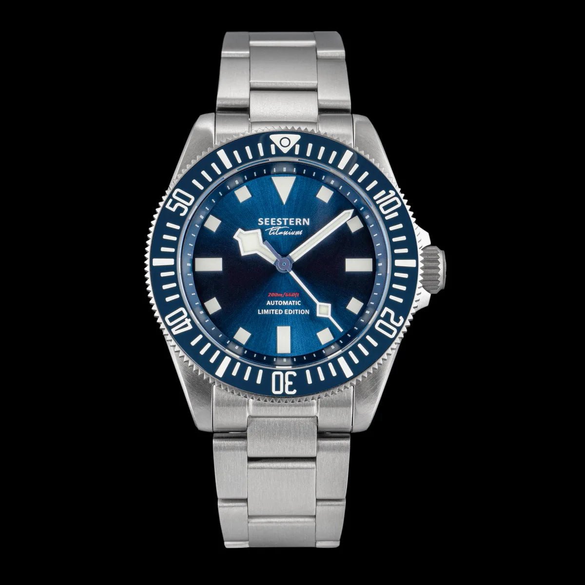 SEESTERN Titanium Diver Watch for Men Automatic Mechanical Wristwatch NH38 Movement Sapphire Glass 20ATM Waterproof Luminous New - CHINGUITY