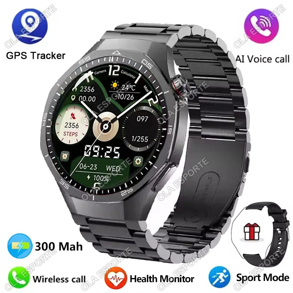 2025 New GPS NFC GT5 Pro Smart Watch Men HD AMOLED Screen Heart rate Bluetooth Call IP68 Waterproof Man Smartwatch Holiday Gifts - CHINGUITY