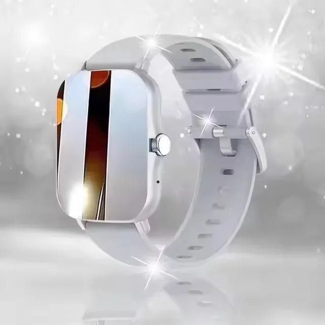 Smart watch with full touch screen, call, message reminder, music control and other functions, compatible with iPhone/android mo - CHINGUITY