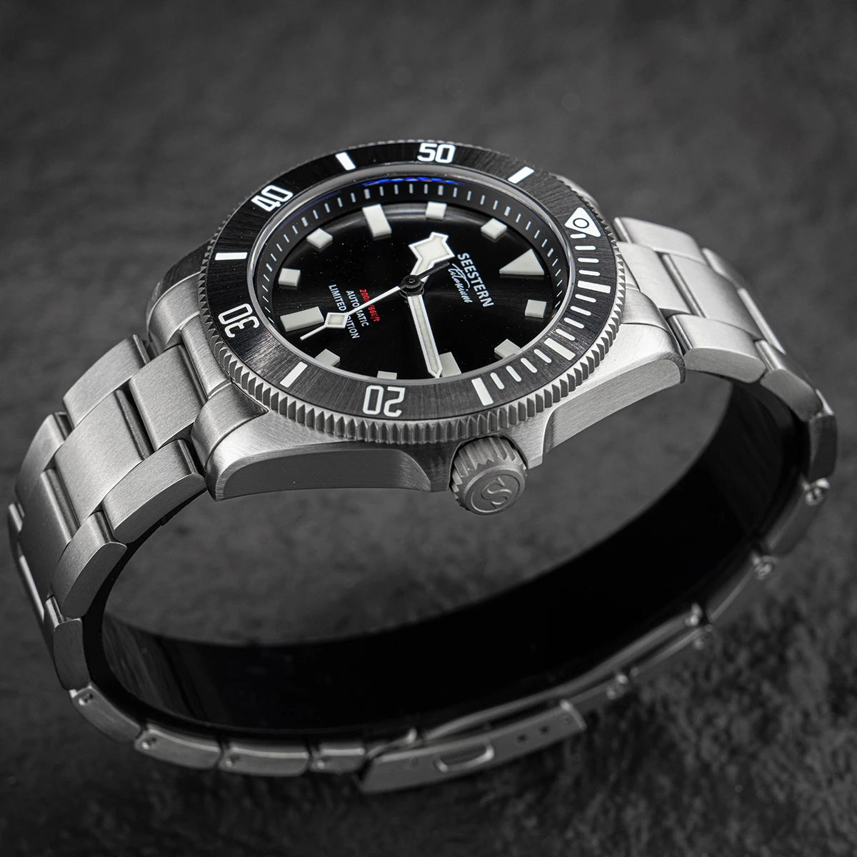 SEESTERN Titanium Diver Watch for Men Automatic Mechanical Wristwatch NH38 Movement Sapphire Glass 20ATM Waterproof Luminous New - CHINGUITY