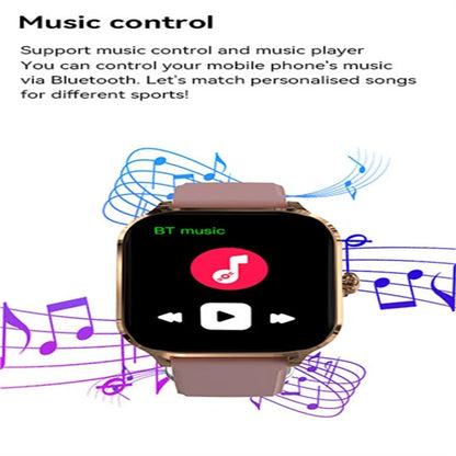 Touch Screen Smart Watch Music Steps Count Bluetooth Call 2025 Smartwatch For Men Women Calorie Track Heart Rate Monitoring H9 - CHINGUITY