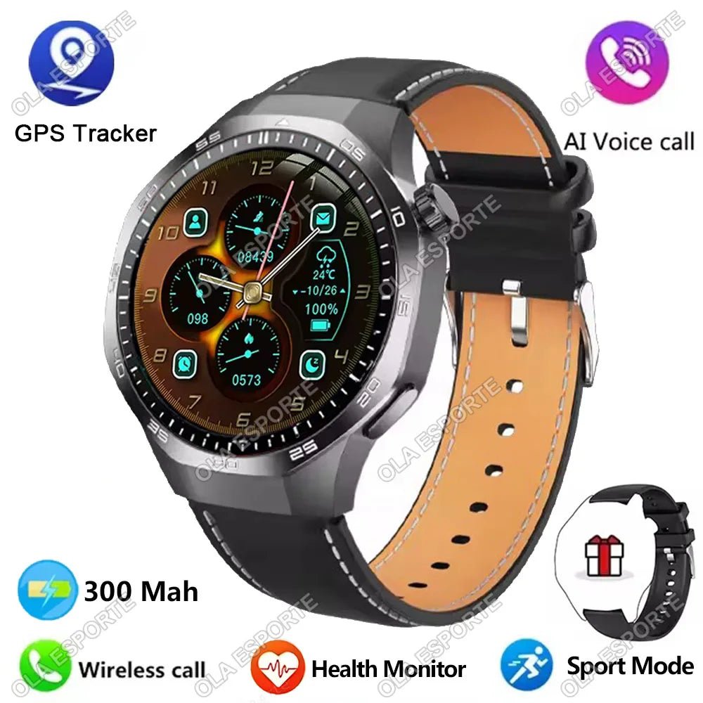 Watch 5 Pro GPS NFC Smart Watch Men 360*360 AMOLED Screen Heart rate Monitor Bluetooth Calls IP68 Waterproof Man Smartwatch 2025 - CHINGUITY