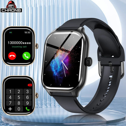 Touch Screen Smart Watch Music Steps Count Bluetooth Call 2025 Smartwatch For Men Women Calorie Track Heart Rate Monitoring H9 - CHINGUITY