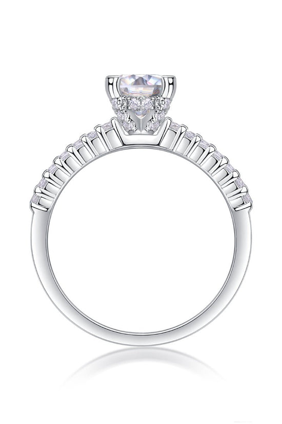 Arrange Large Diamond Rings, Wedding Rings, Luxury Fashion Set Moissanite Silver Rings - Chinguity