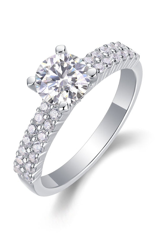 Arrange Large Diamond Rings, Wedding Rings, Luxury Fashion Set Moissanite Silver Rings - Chinguity