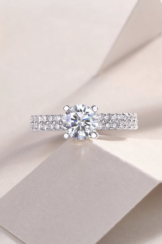 Arrange Large Diamond Rings, Wedding Rings, Luxury Fashion Set Moissanite Silver Rings - Chinguity