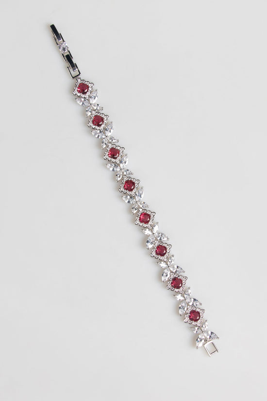 European And American Zircon Necklace Earring Bracelet Wedding Dress Bridal Three - piece Set - Chinguity