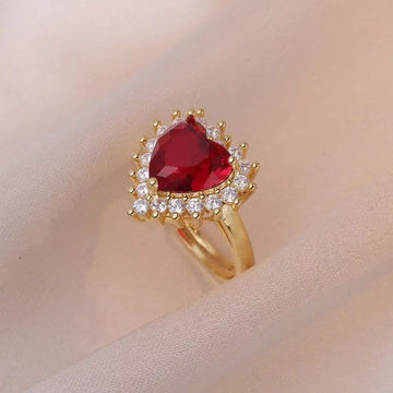 Ruby Heart Ring