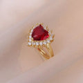  Ruby Heart Ring