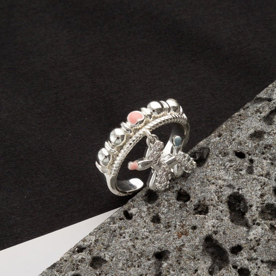 Finger Ring With Dog,silvery Color,Only Self - pickup Is Supported, And The Displayed Prices Are All Self - pickup Prices - Chinguity