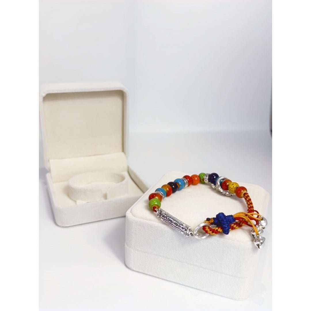 Handmade String Finished Colored Stone Bracelet - Chinguity