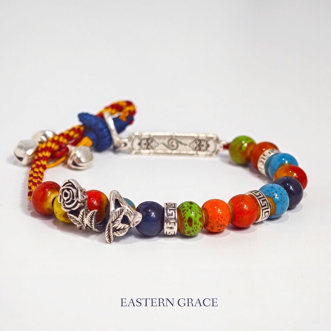 Handmade String Finished Colored Stone Bracelet - Chinguity