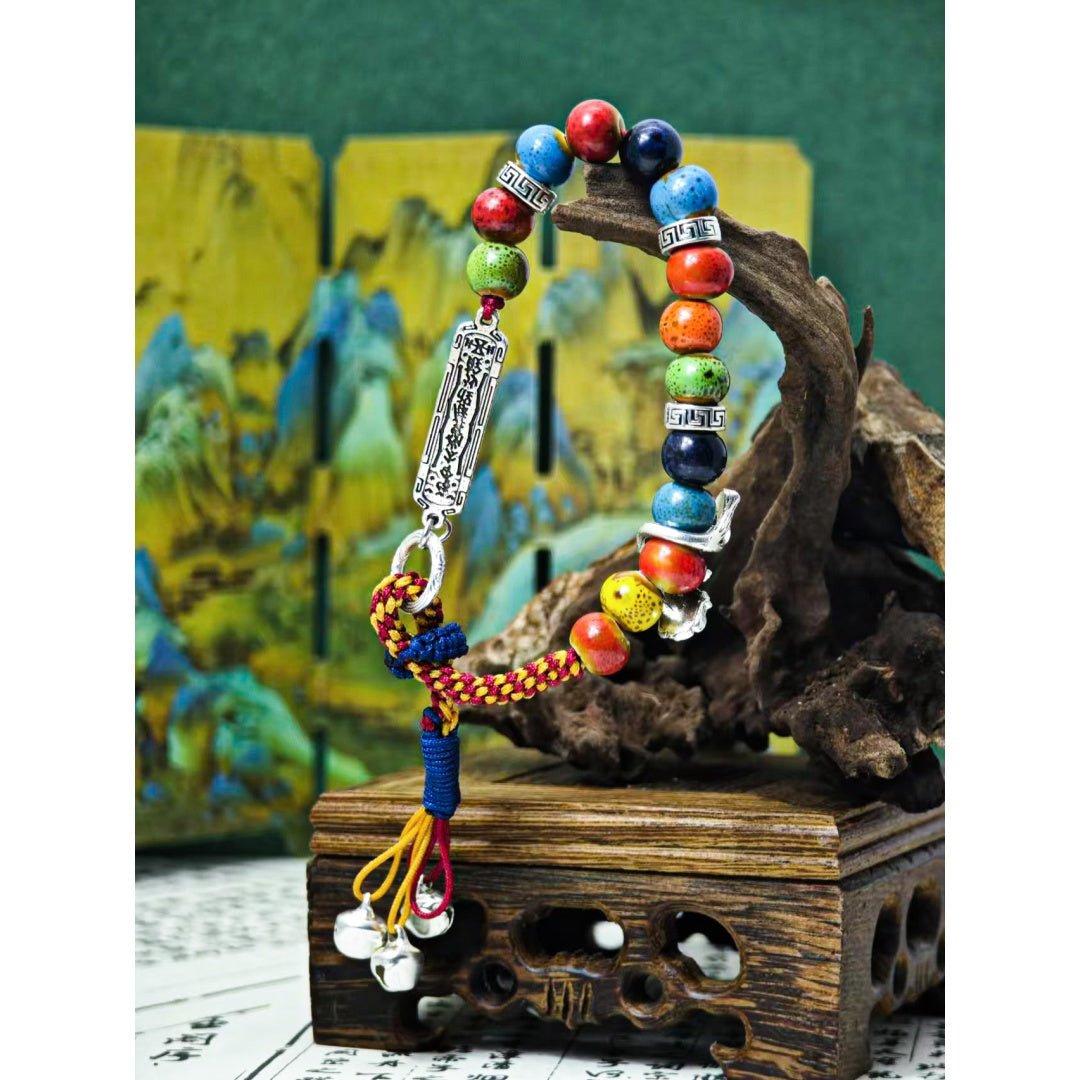 Handmade String Finished Colored Stone Bracelet - Chinguity