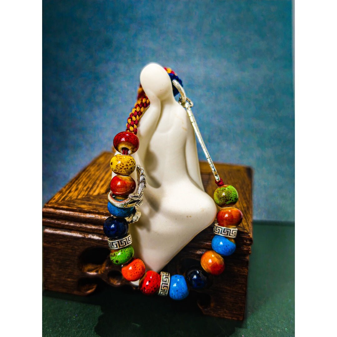 Handmade String Finished Colored Stone Bracelet - Chinguity